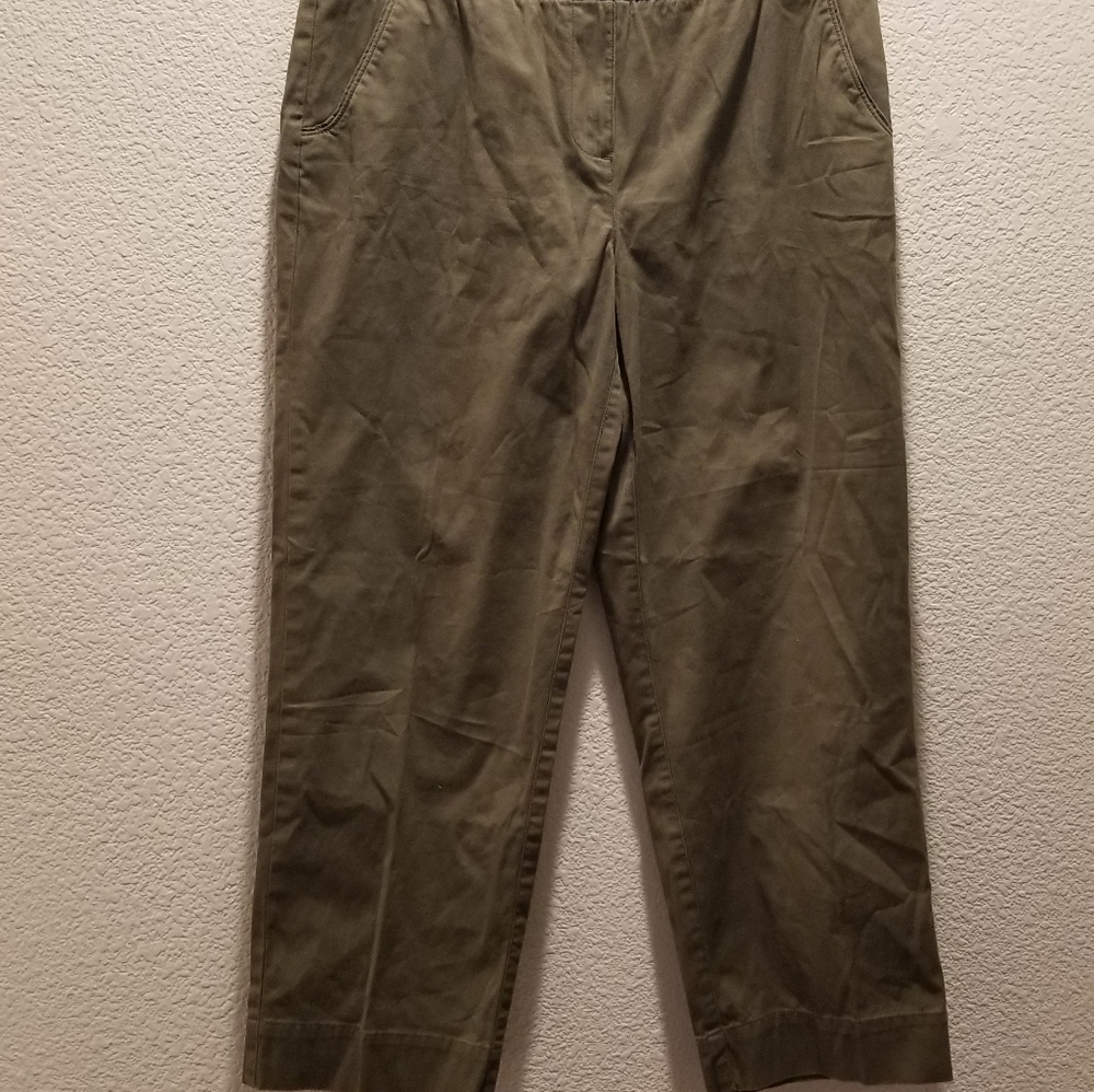 Talbots Chino Pants Size 8 Green